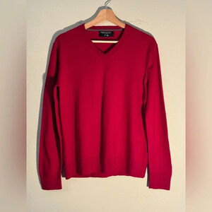 Banana Republic Red V-Neck Sweater
